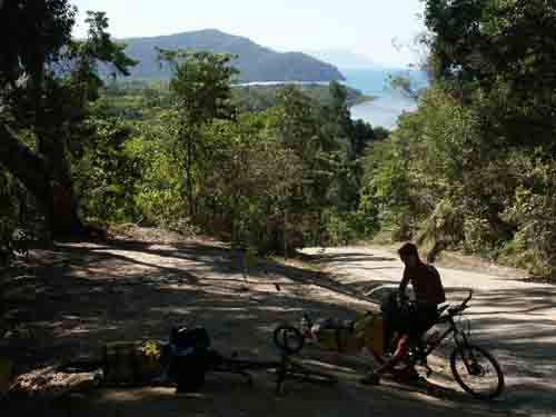 Dan, resting on the Bloomfield track
