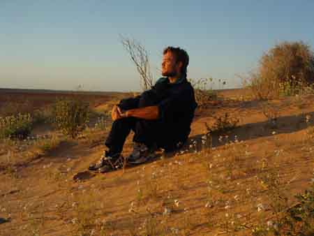 Dan, watching the sunrise