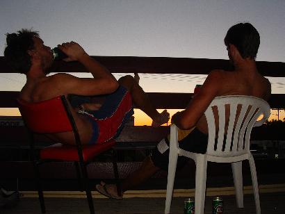 Tim and Dan, Central Hotel, Cloncurry