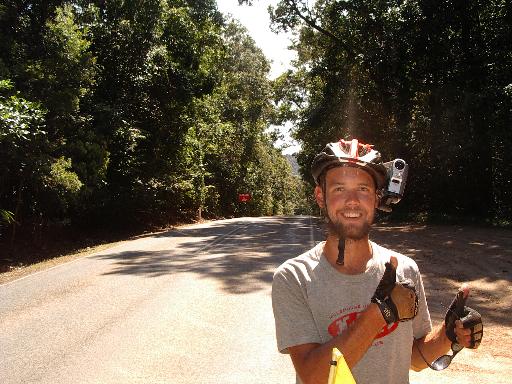 Dan, with the video camera taped to his helmet